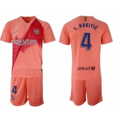 Barcelona #4 I.Rakitic Third Soccer Club Jersey
