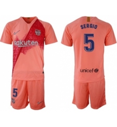 Barcelona #5 Sergio Third Soccer Club Jersey