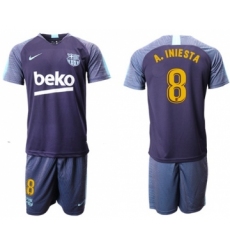 Barcelona #8 A.Iniesta Blue Soccer Club Jersey