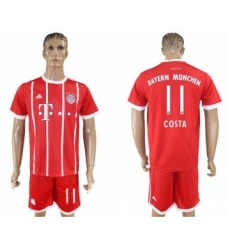 Bayern Munchen #11 Costa Home Soccer Club Jersey