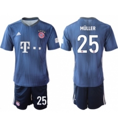 Bayern Munchen #25 Muller Third Soccer Club Jersey