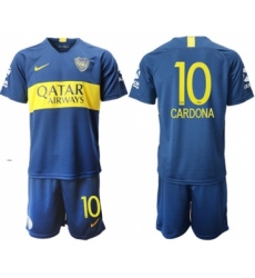 Boca Juniors #10 Cardona Home Soccer Club Jersey