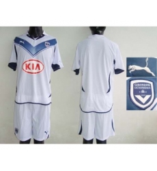 Bordeaux Blank White Soccer Club Jersey
