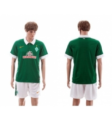 Bremen Blank Green Home Soccer Club Jersey