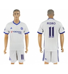 Chelsea #11 Pedro White Soccer Club Jersey