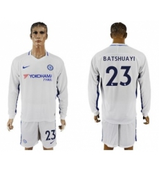 Chelsea #23 Batshuayi Away Long Sleeves Soccer Club Jersey