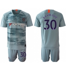 Chelsea #30 David Luiz Third Soccer Club Jersey