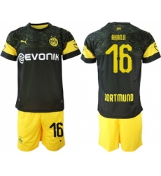 Dortmund #16 Akanji Away Soccer Club Jersey