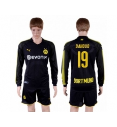 Dortmund #19 Dahoud Away Long Sleeves Soccer Club Jersey