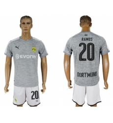 Dortmund #20 Ramos Grey Soccer Club Jersey