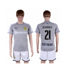 Dortmund #21 Schurrle Grey Soccer Club Jersey
