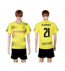Dortmund #21 Schurrle Home Soccer Club Jersey