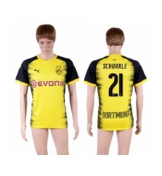 Dortmund #21 Schurrle Yellow Soccer Club Jersey