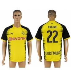 Dortmund #22 Pulisic Yellow Soccer Club Jersey