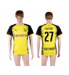 Dortmund #27 Castro Yellow Soccer Club Jersey