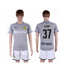 Dortmund #37 Durm Grey Soccer Club Jersey