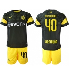Dortmund #40 Oelschlagel Away Soccer Club Jersey