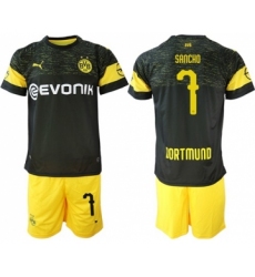 Dortmund #7 Sancho Away Soccer Club Jersey