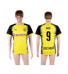 Dortmund #9 Mor Yellow Soccer Club Jersey