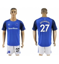 Everton #27 Browning Home Soccer Club Jersey