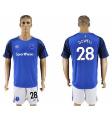 Everton #28 Dowell Home Soccer Club Jersey