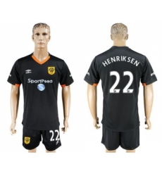Hull City #22 Henriksen Away Soccer Club Jersey