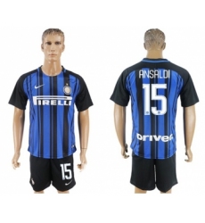 Inter Milan #15 Ansaldi Home Soccer Club Jersey
