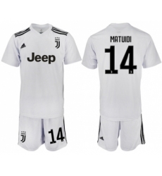 Juventus #14 Matuidi White Soccer Club Jersey