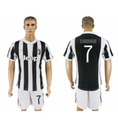 Juventus #7 Cuadrado Home Soccer Club Jersey