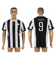 Juventus #9 Higuain 120th Anniversary Soccer Club Jersey