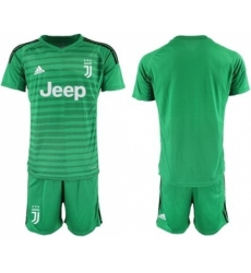 Juventus Blank Green Goalkeeper Soccer Club Jersey