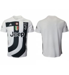 Juventus Blank White Training Soccer Club Jersey