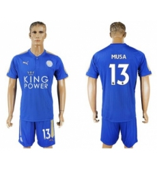 Leicester City #13 Musa Home Soccer Club Jersey