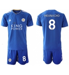 Leicester City #8 Iheanacho Home Soccer Club Jersey
