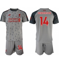 Liverpool #14 Henderson Third Soccer Club Jersey