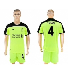 Liverpool #4 Toure Sec Away Soccer Club Jersey