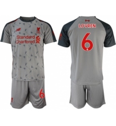 Liverpool #6 Lovren Third Soccer Club Jersey