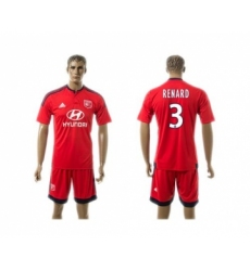 Lyon #3 Renard Away Soccer Club Jersey