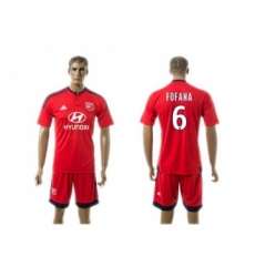 Lyon #6 Fofana Away Soccer Club Jersey