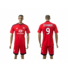 Lyon #9 Lesommer Away Soccer Club Jersey