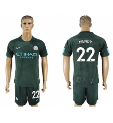 Manchester City #22 Mendy Sec Away Soccer Club Jersey