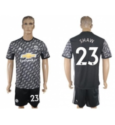 Manchester United #23 Shaw Black Soccer Club Jersey