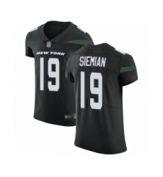 Men's New York Jets #19 Trevor Siemian Black Alternate Vapor Untouchable Elite Player Football Jersey