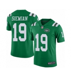 Men's New York Jets #19 Trevor Siemian Elite Green Rush Vapor Untouchable Football Jersey