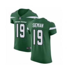 Men's New York Jets #19 Trevor Siemian Green Team Color Vapor Untouchable Elite Player Football Jersey