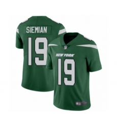 Men's New York Jets #19 Trevor Siemian Green Team Color Vapor Untouchable Limited Player Football Jersey