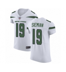 Men's New York Jets #19 Trevor Siemian White Vapor Untouchable Elite Player Football Jersey