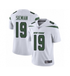 Men's New York Jets #19 Trevor Siemian White Vapor Untouchable Limited Player Football Jersey
