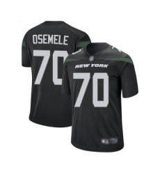 Men's New York Jets #70 Kelechi Osemele Game Black Alternate Football Jersey