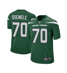 Men's New York Jets #70 Kelechi Osemele Game Green Team Color Football Jersey
